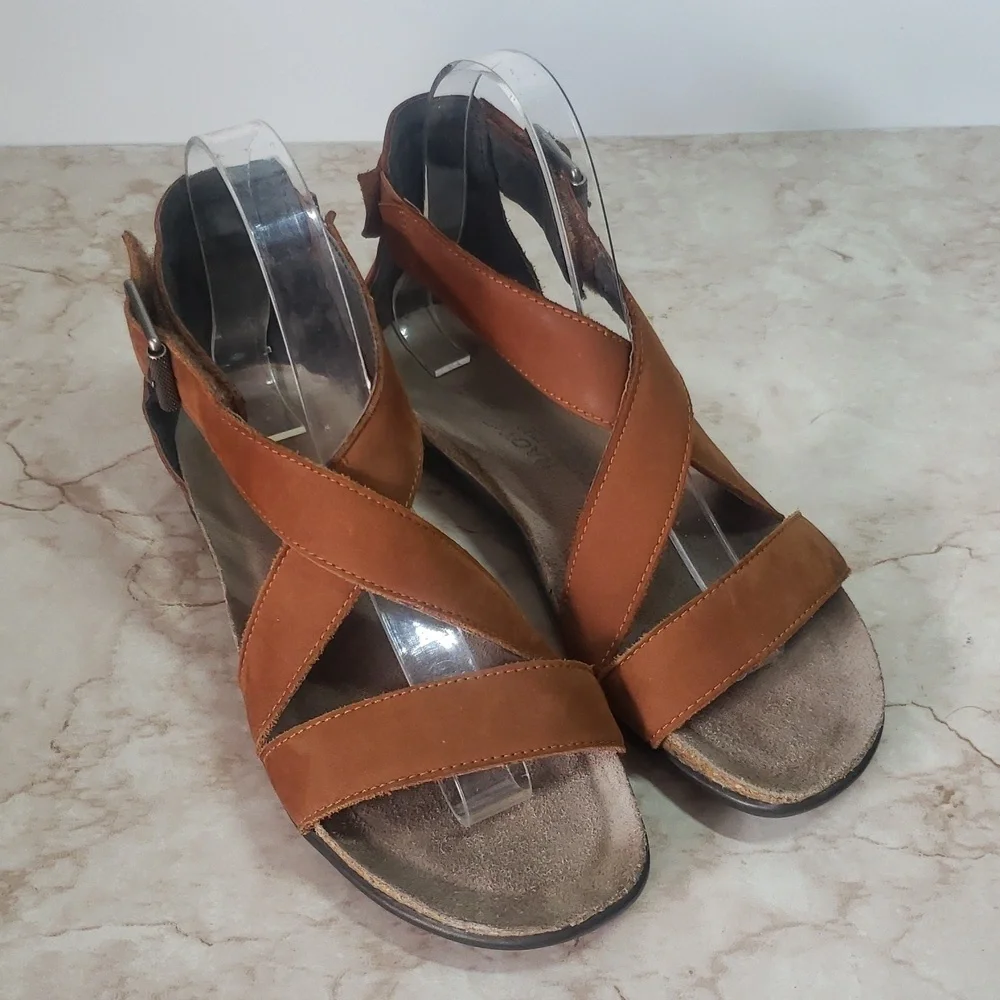 Naot Nrown Strappy Gladiator Sandals Size 37 - Picture 2 of 8